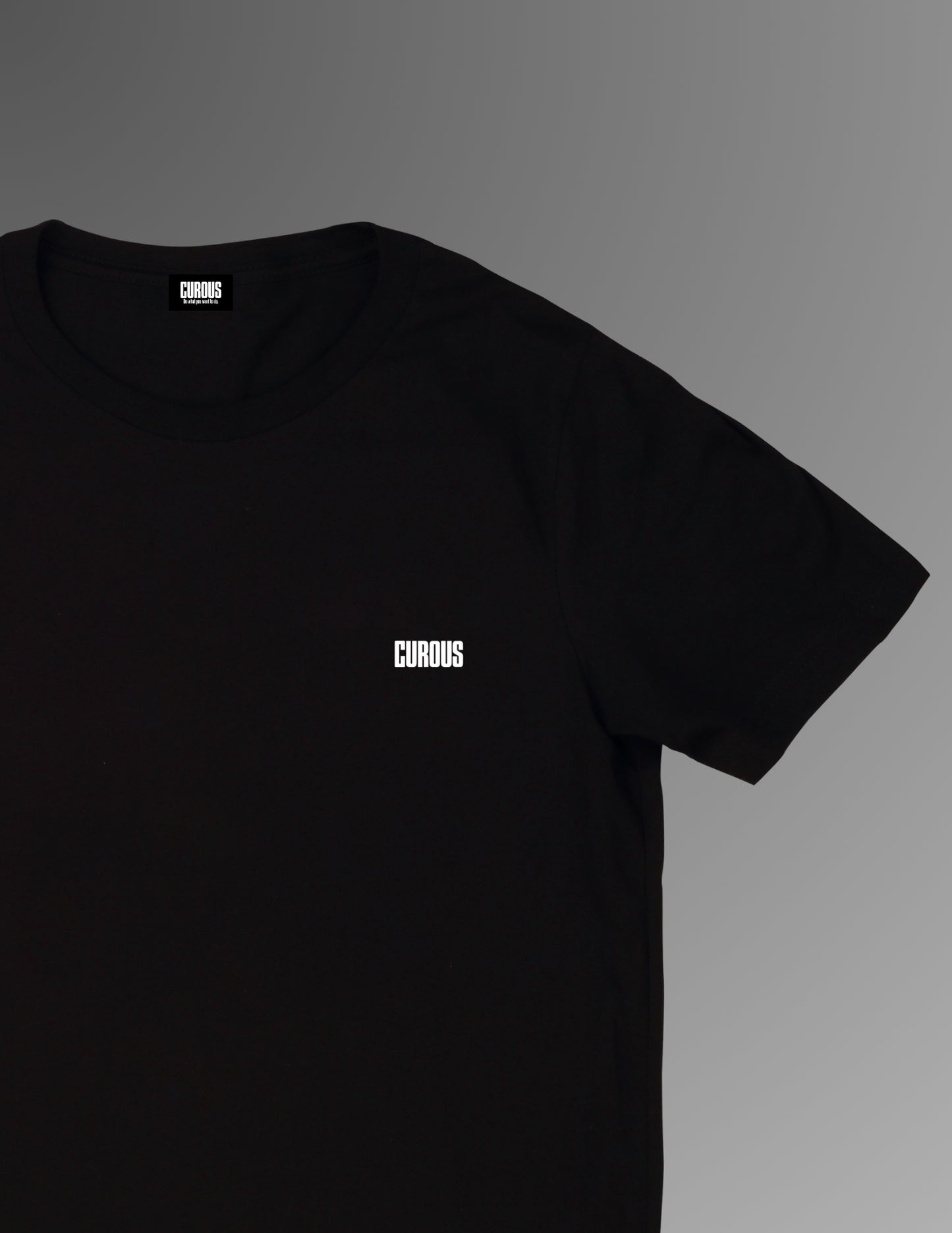 Text logo short sleeve shirts (BLACK)