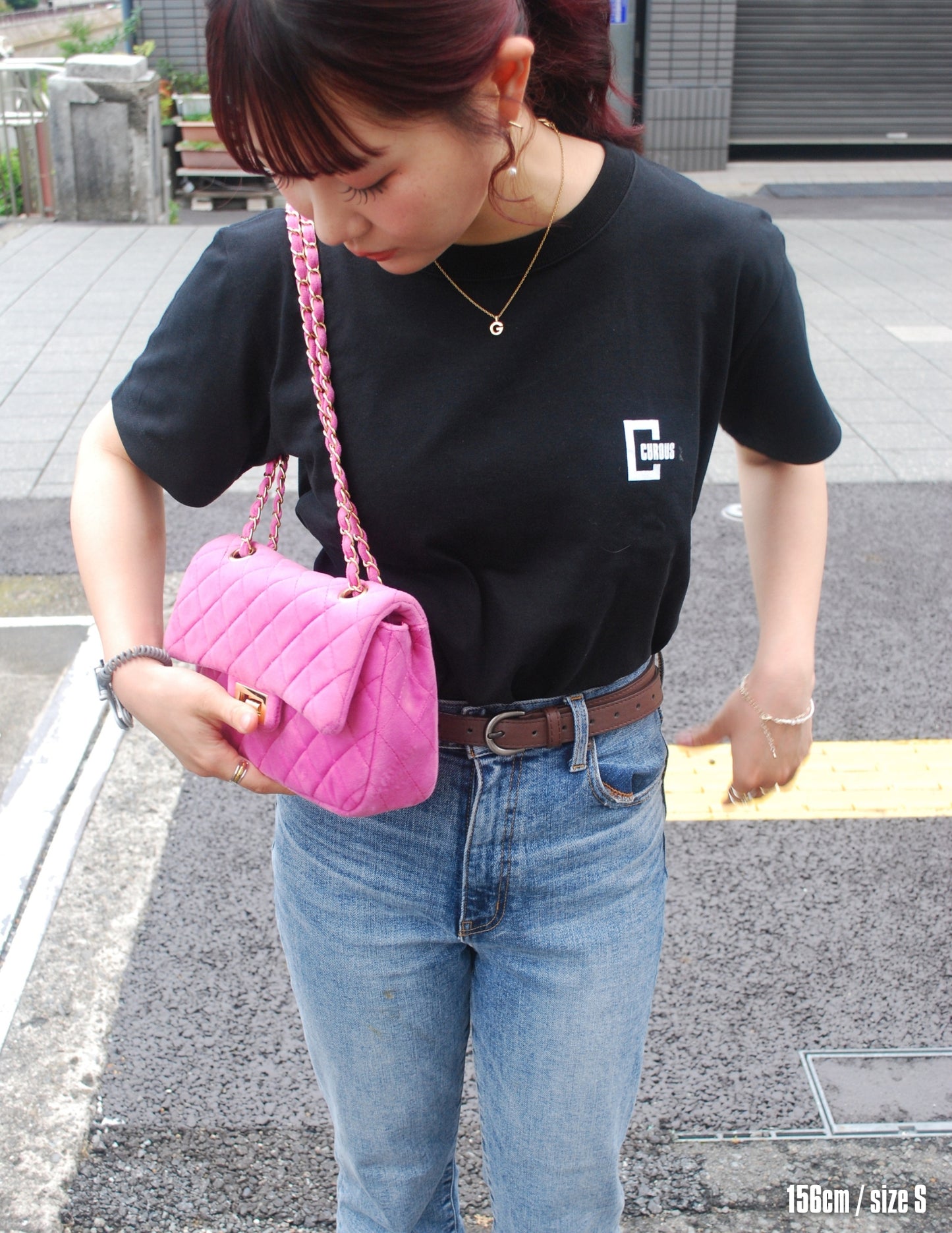 C logo short sleeve shirts (BLACK)