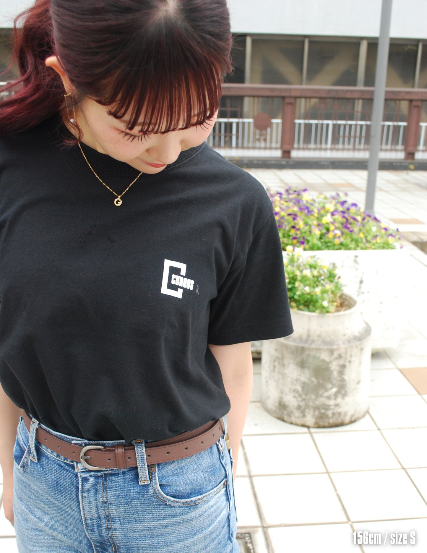 C logo short sleeve shirts (BLACK)