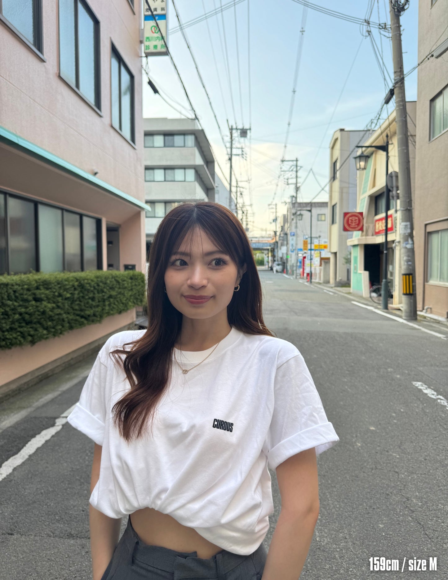 Text logo short sleeve shirts (WHITE)