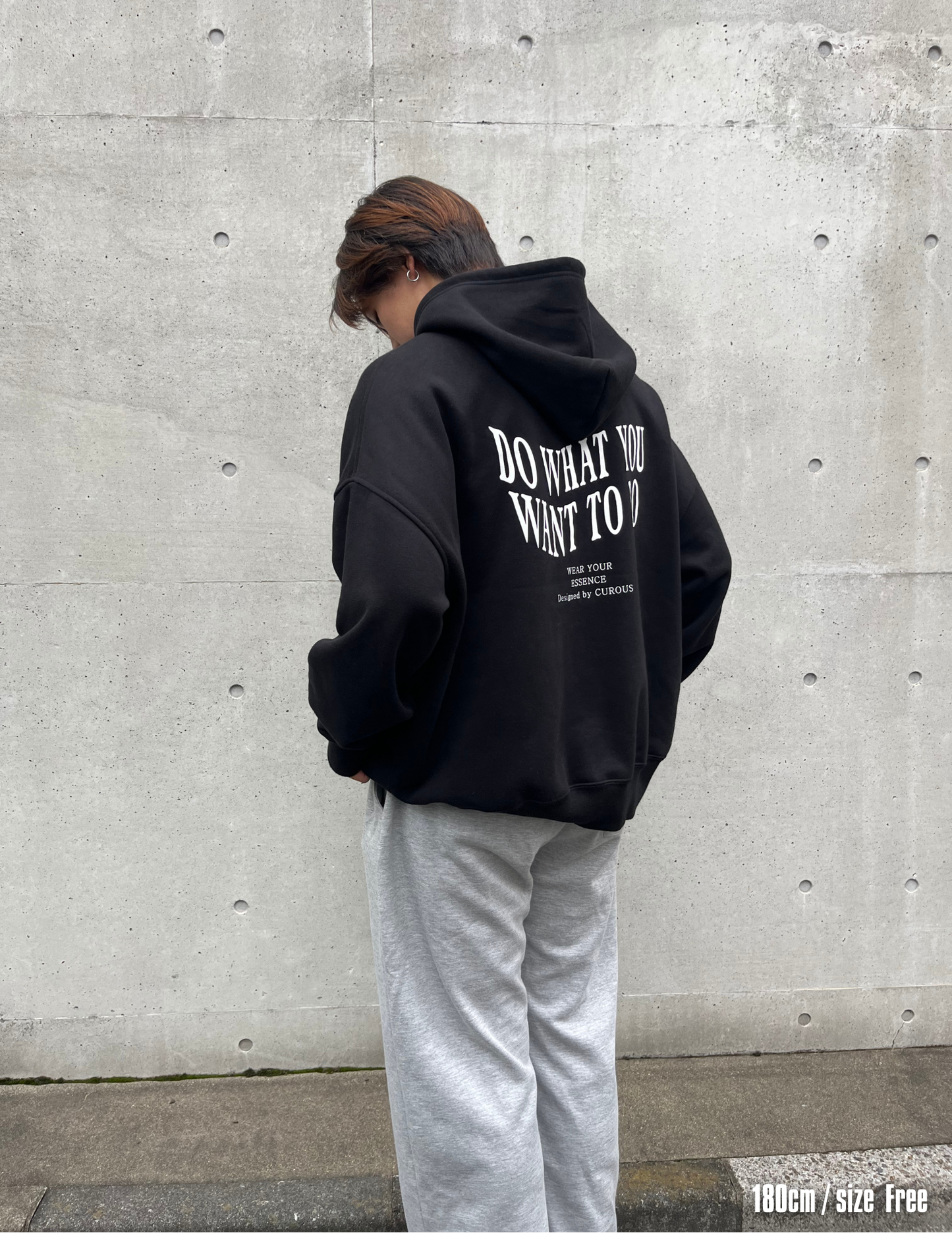 DWD. hoodie（Black-white）