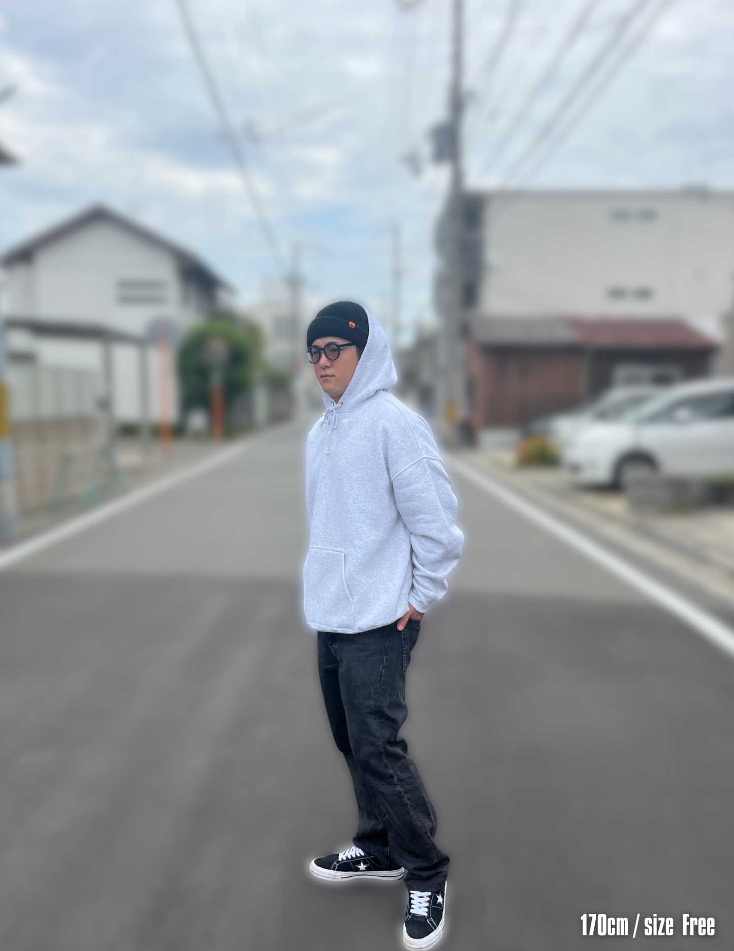 DWD.hoodie（Gray-white）