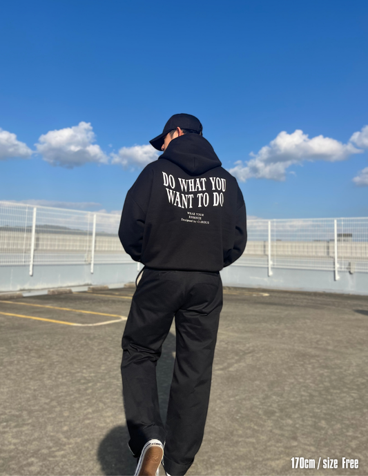 DWD. hoodie（Black-white）