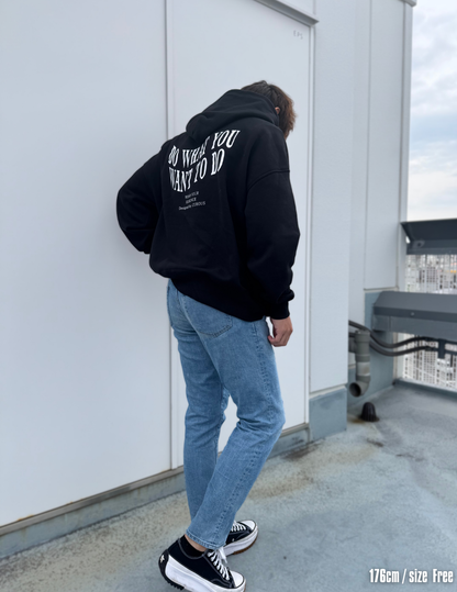 DWD. hoodie（Black-white）