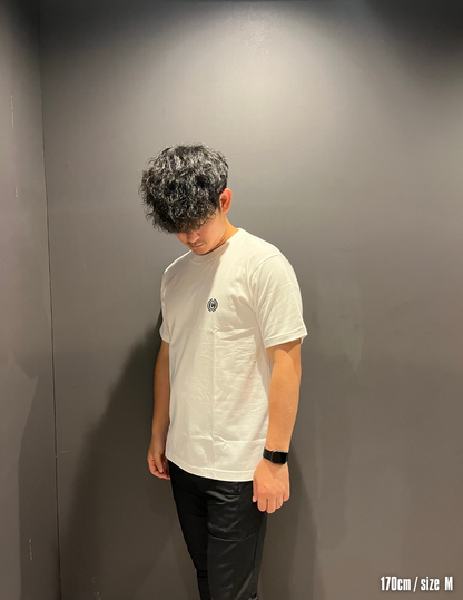 Circle logo short sleeve shirts (WHITE)