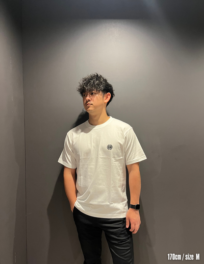 Circle logo short sleeve shirts (WHITE)