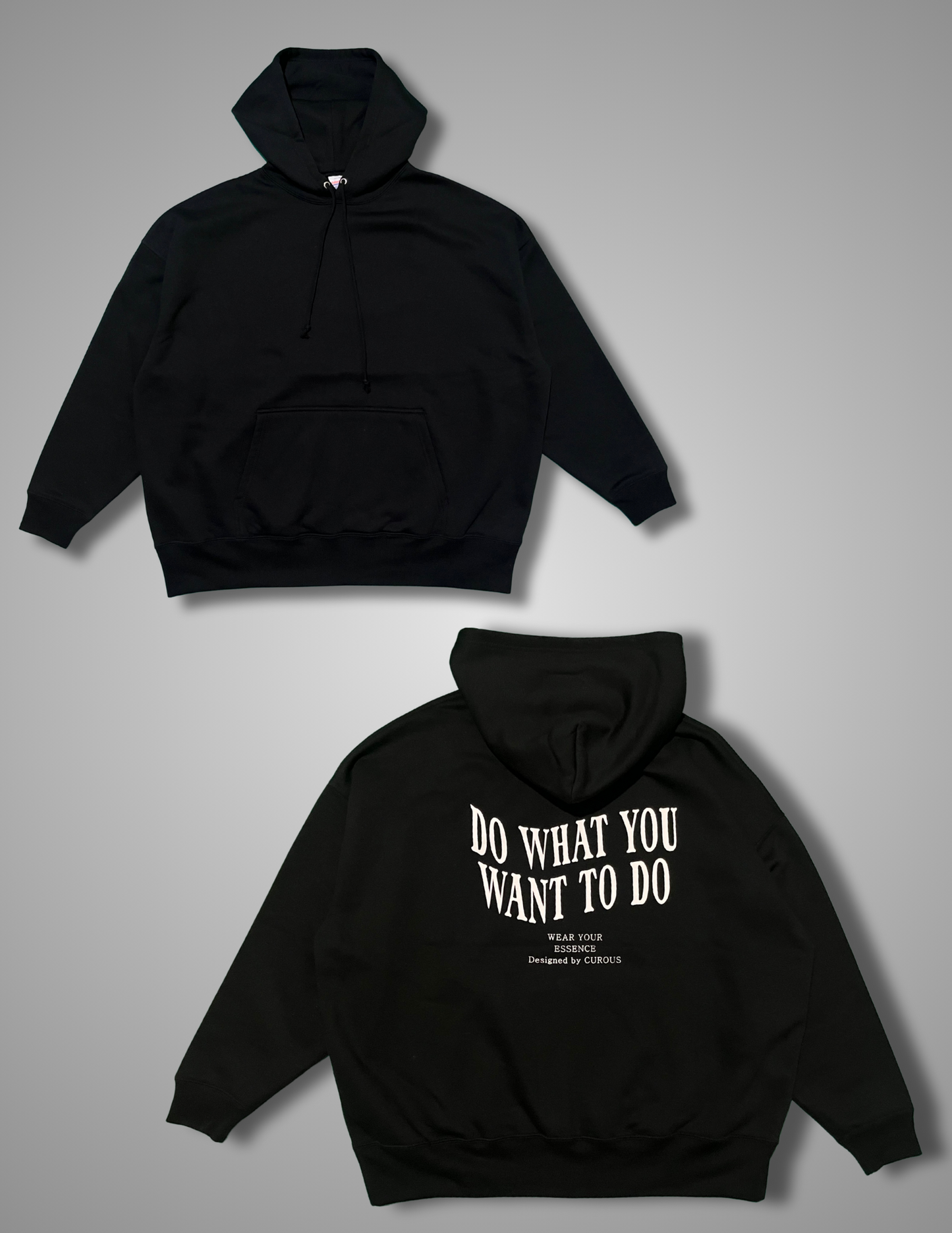 DWD. hoodie（Black-white）