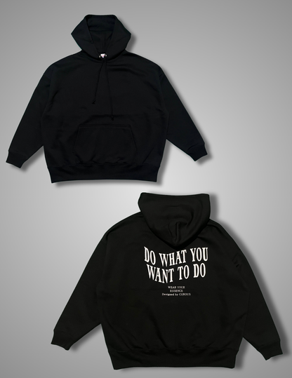 DWD. hoodie（Black-white）