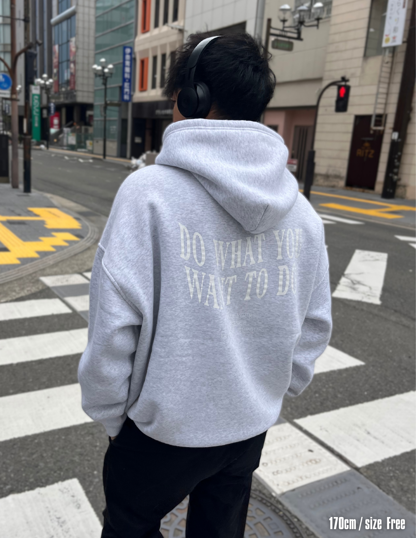 DWD.hoodie（Gray-white）