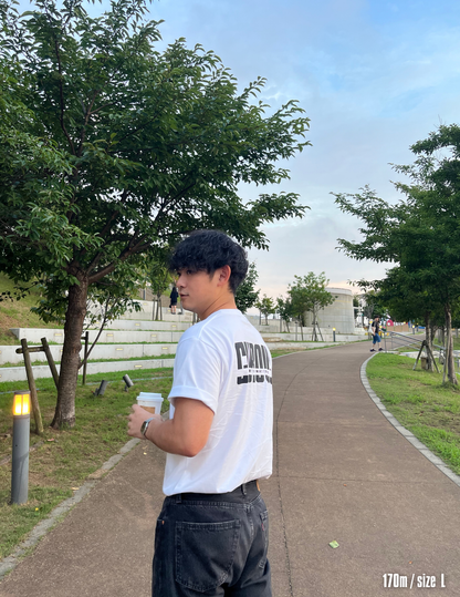 Big logo short sleeve shirts (WHITE)