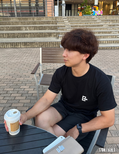 C logo short sleeve shirts (BLACK)