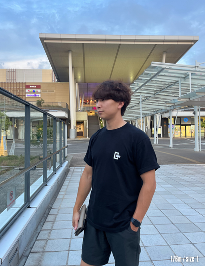 C logo short sleeve shirts (BLACK)