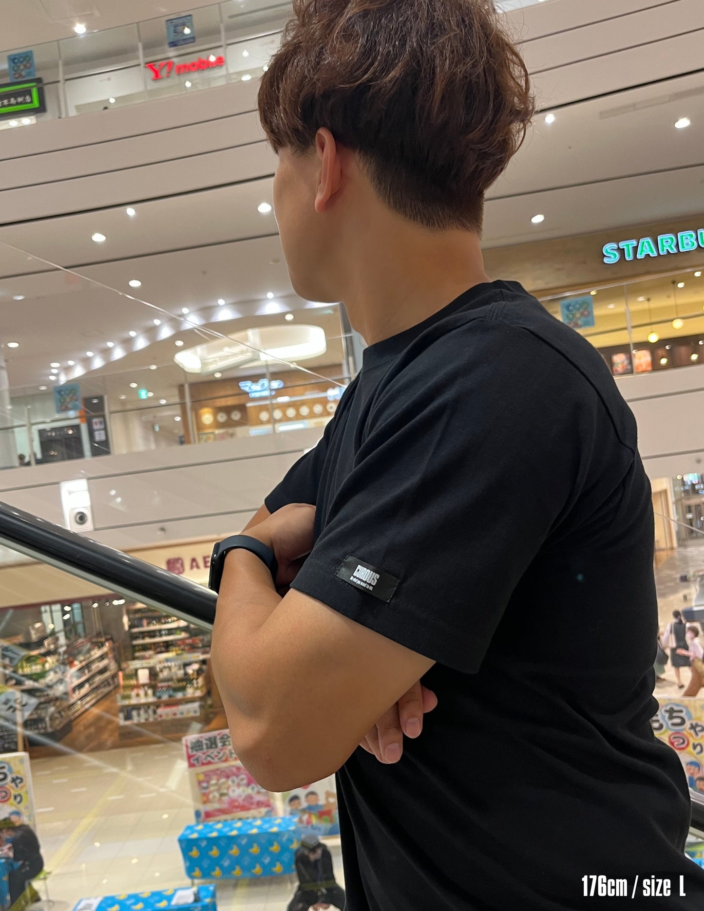 Tag short sleeve shirts (BLACK)　