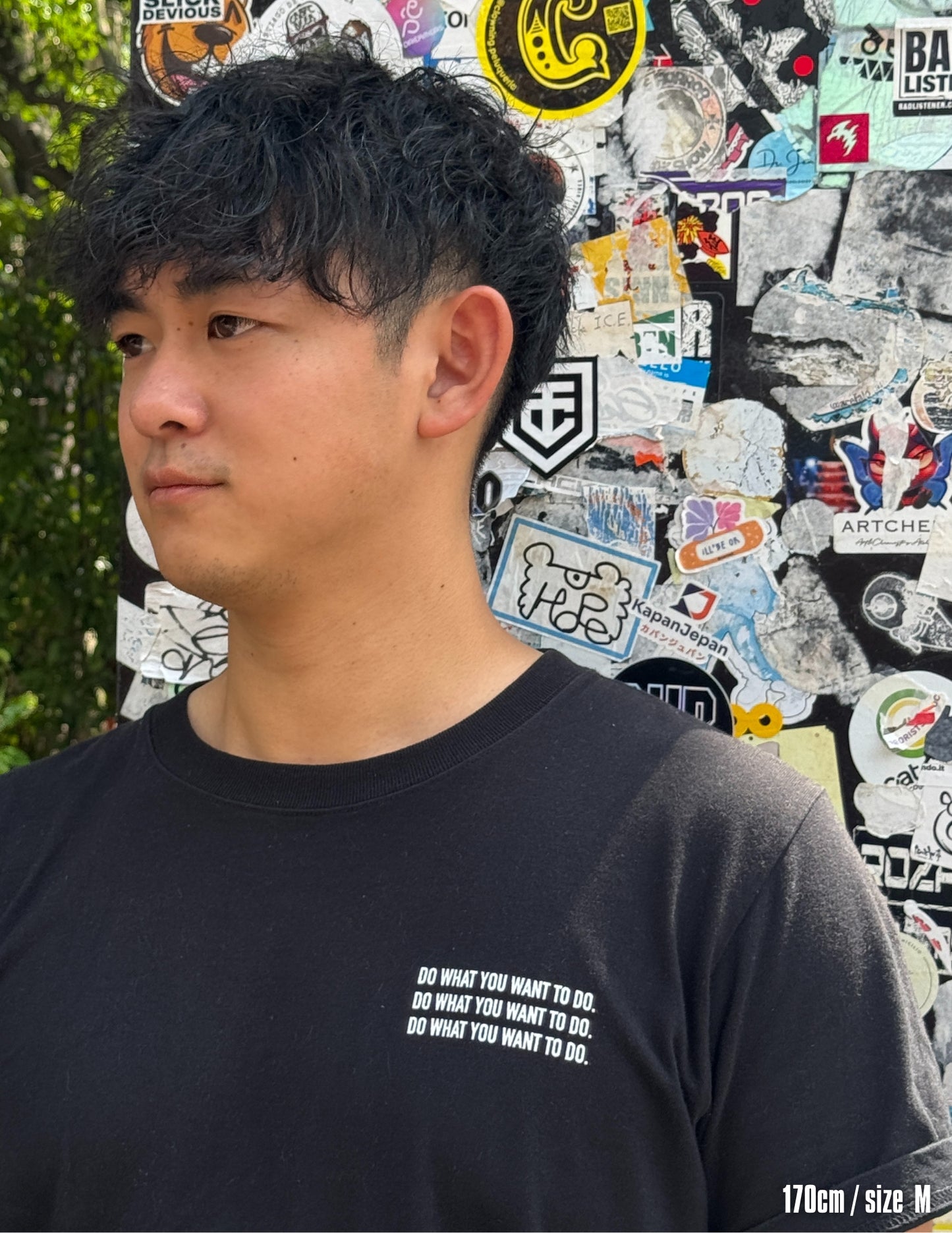 Graphic short sleeve shirts (BLACK)