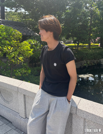 Circle logo short sleeve shirts (BLACK)