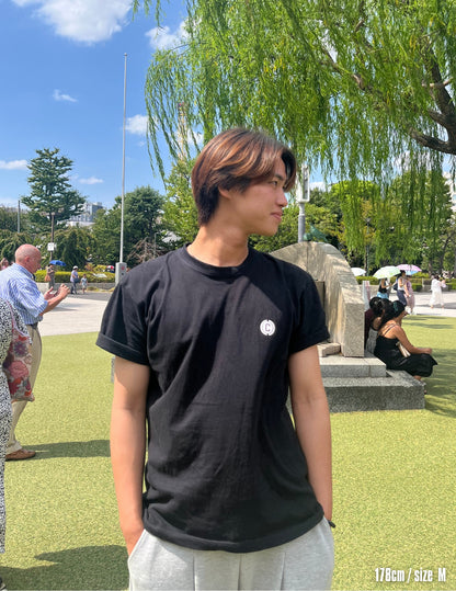 Circle logo short sleeve shirts (BLACK)